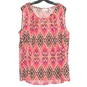 NWT Avenue Top Sheer Y2K Boho Coastal Grandma Cottage Kawaii Lolita Pink 22/24